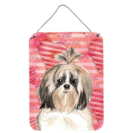 Carolines Treasures Love a Shih Tzu Wall or Door Hanging Prints CK1752DS1216